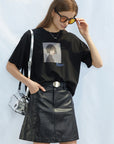 Round Neck Letter Printed Short Sleeve T-shirt