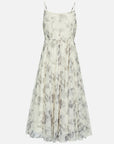 Halo Dyed Printed Mesh Spaghetti Dress