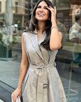 A-line Transitional Sleeveless Coat