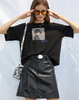 Round Neck Letter Printed Short Sleeve T-shirt