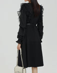 Ruffle Detailed Belted A-Line Dress