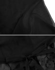 Round Neck Tulle Mesh Patchwork Dress