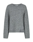 Round Neck Irregular Drop Shoulder Sleeve Sweater