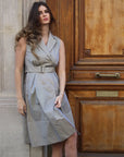 A-line Transitional Sleeveless Coat