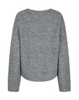 Round Neck Irregular Drop Shoulder Sleeve Sweater