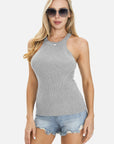 Sleeveless Knitted Tank Tops