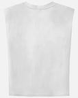 Crewneck Solid Sleeveless Shirt