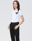 Simple Round Neck Print Short-sleeved T-shirt