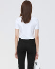 Simple Round Neck Print Short-sleeved T-shirt