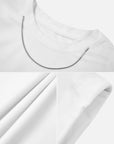 Crewneck Solid Sleeveless Shirt