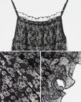 Lace Print Pullover Tank Top