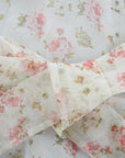 Double V Neck Flutter Sleeve Chiffon Formal Party Dress