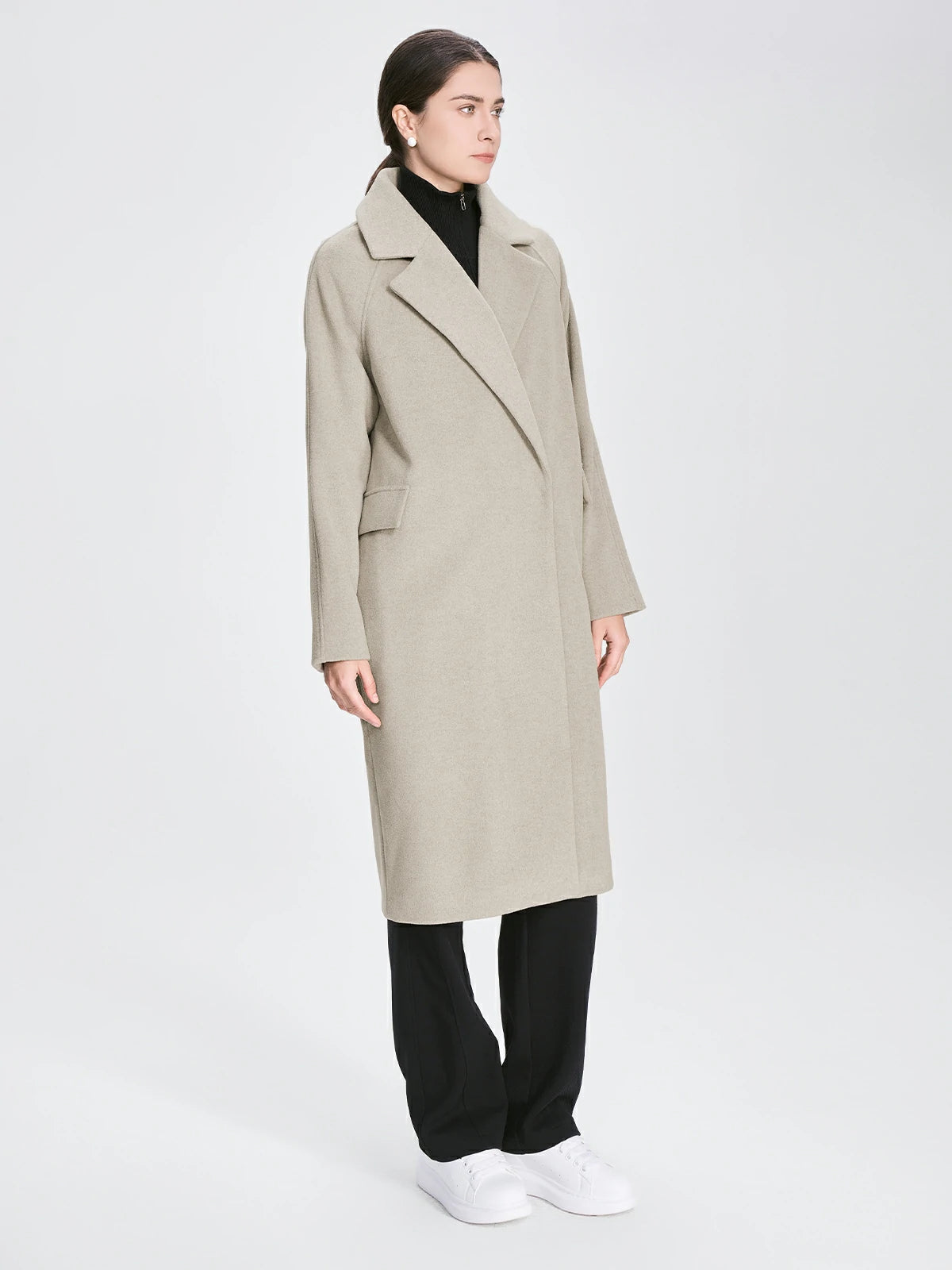 Basic Loose Fit Long Coat