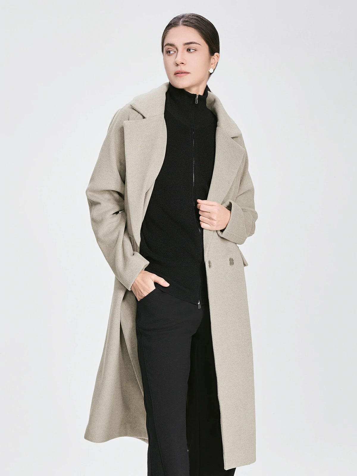 Basic Loose Fit Long Coat