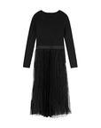 V-Neck Sequins Long-Sleeved Dress