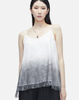 Gradient Print Lace Camisole