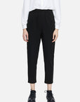 Casual Elastic Waist Cropped Pants