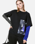 Printed Stripe Long Sleeve T-shirt