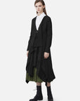 Casual V-Neck Irregular Long-Sleeved Trench Coat