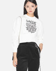 Short Long-Sleeved Sweater Coat With Round Neck