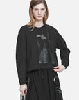 Loose Black Sweatshirt