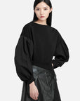 Puff Sleeve Loose Sweatshirt