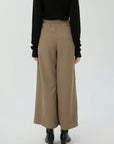 Elastic Splice Pocket Wide Leg Pants