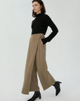 Elastic Splice Pocket Wide Leg Pants