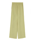 Elasticated Straight-leg Chiffon Trousers