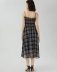 Color-Blocked Plaid Dress