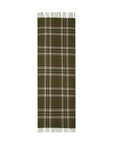 Classic Checkered Scarf with Fringe