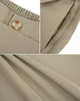 Elastic Splice Pocket Wide Leg Pants