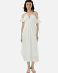 Off Shoulder Backless A-Line Dress