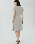 V-Neck Chiffon Flowy Dress