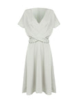 V-Neck Chiffon Flowy Dress