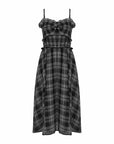 Color-Blocked Plaid Dress