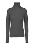 High-Neck Knit Sweater