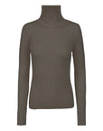 High-Neck Knit Sweater