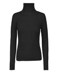 High-Neck Knit Sweater