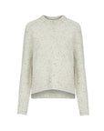 Eye-Catching Loose-Fit Knit with Ribbed Round Neck and Colorful Dot Patterns