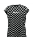 Round Neck Checked T-Shirt