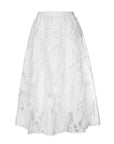 Pull On Midi Skirt With Pleats