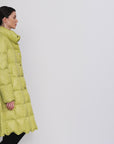 Lightweight Goose Down Coat With Belt