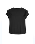 Fashionable round neck short-sleeve T-shirt bringing new style trends to women's outfits