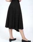Fashionable and trendy style of irregular A-line long skirt