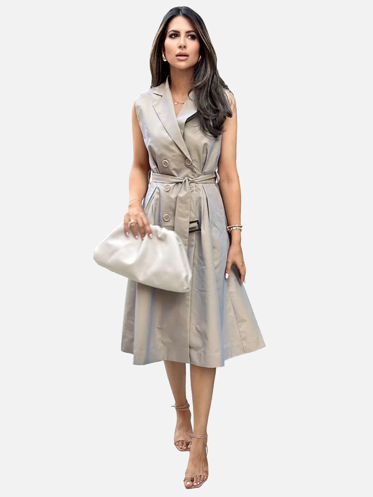 A-line Transitional Sleeveless Coat