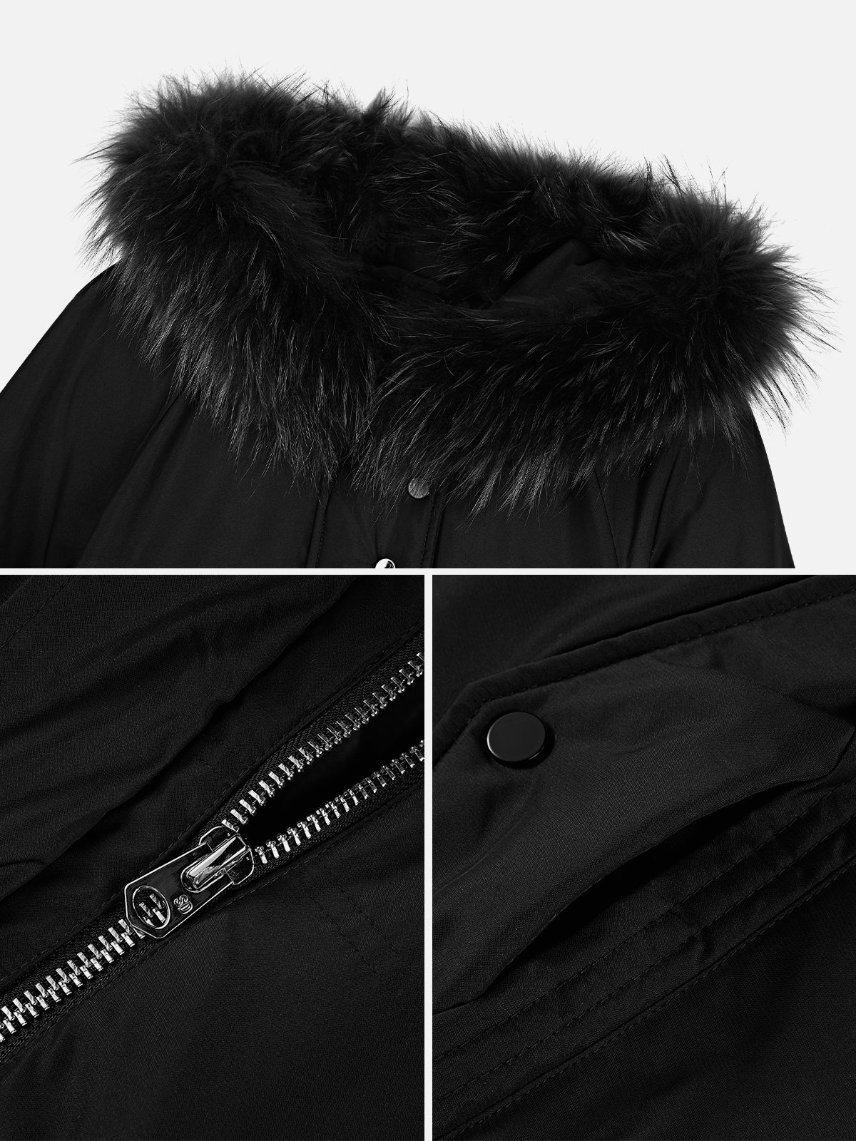 Fur Collar Long Down Jacket