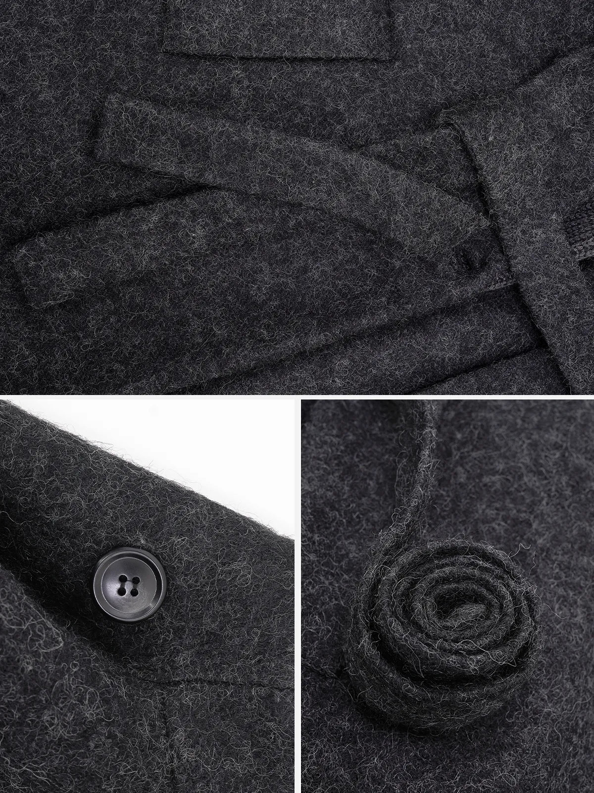 Luxurious texture of high-quality wool for added comfort