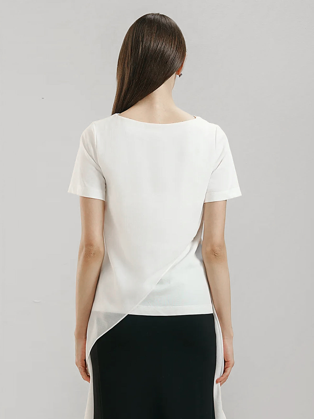 Asymmetrical Sequin T-Shirt