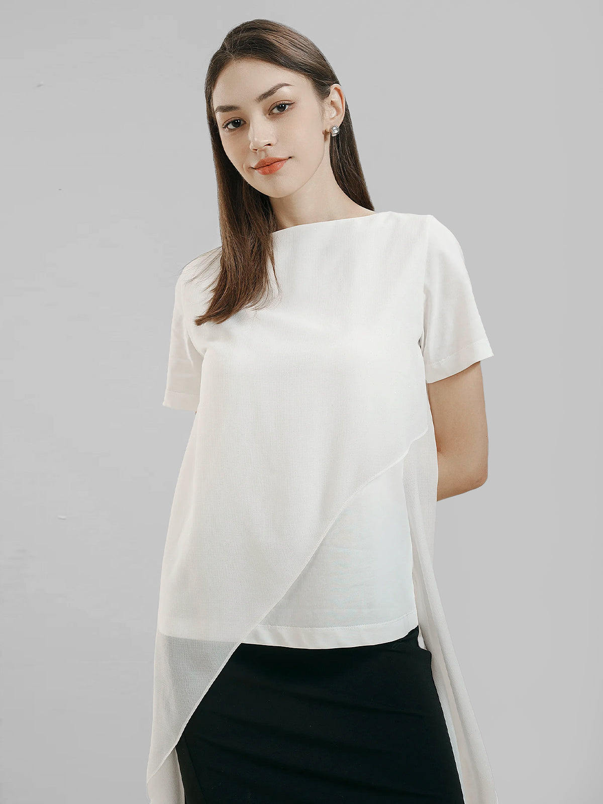 Asymmetrical Sequin T-Shirt